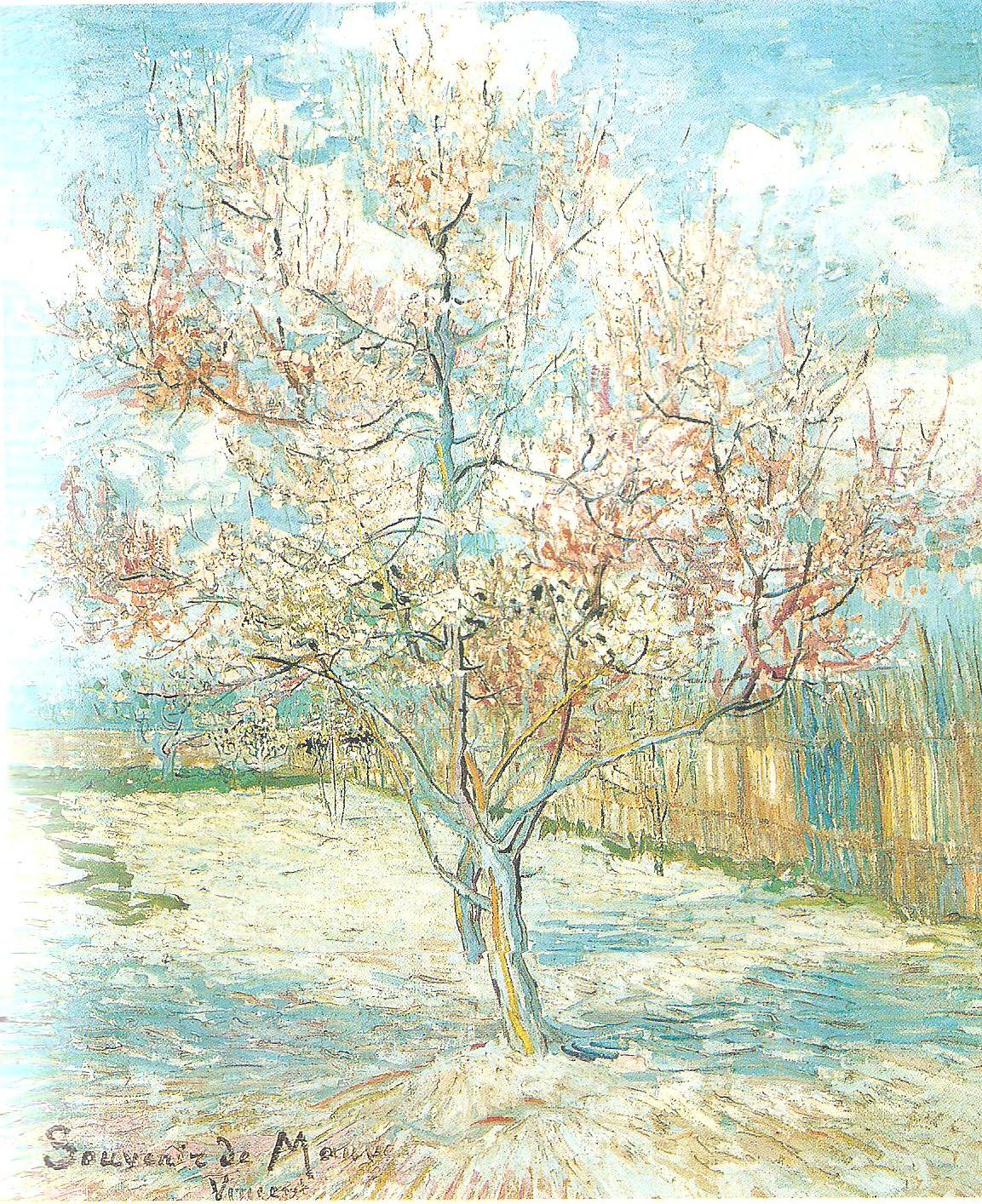 albero di pesco in fiore -primavera Vincent van gogh